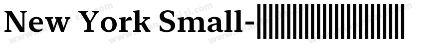 New York Small字体转换